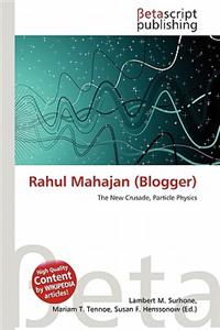 Rahul Mahajan (Blogger)