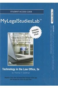 New Mylegalstudieslab and Virtual Law Office Experience with Pearson Etext -- Access Card -- For Technology in the Law Office