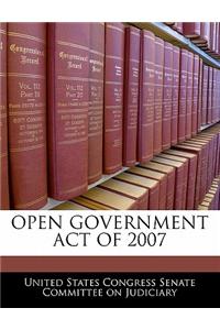Open Government Act of 2007