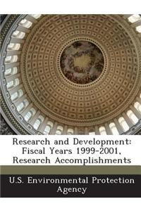Research and Development: Fiscal Years 1999-2001, Research Accomplishments