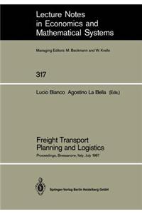 Freight Transport Planning and Logistics