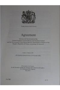 Treaty Series (Great Britain): #9(2010) Agreement Between the Government of the United Kingdom of Great Britain and Northern Ireland and the Governme