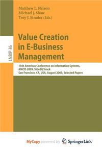Value Creation in E-Business Management