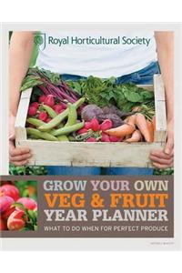 RHS Grow Your Own Veg & Fruit Year Planner