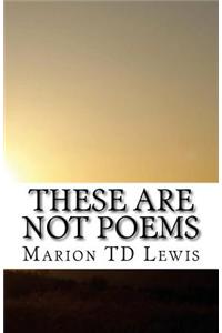 These Are Not Poems: A Collection of Freely Associated Ideas