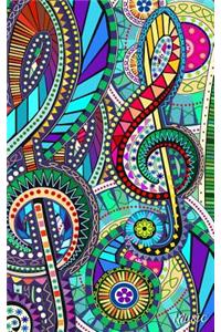 Music: Presents / Gifts for Music Lovers & Musicians [ Small Ruled Notebook / Journal - Carnival ]