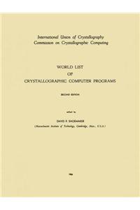 World List of Crystallographic Computer Programs