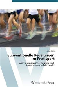 Subventionelle Regelungen Im Profisport
