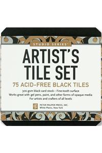 Studio Series Artist's Tiles: Black: 75 Acid-Free Black Tiles