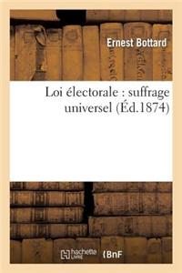 Loi Electorale: Suffrage Universel