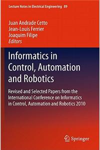 Informatics in Control Automation and Robotics