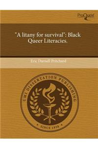 "A Litany for Survival": Black Queer Literacies.