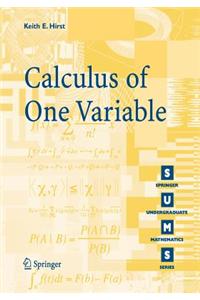 Calculus of One Variable