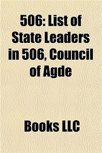 506: 506 Births, 506 Deaths, 506 Establishments, Breviary of Alaric, Empress Zhang Yao'er, List of State Leaders in 506, Pe