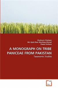 A Monograph on Tribe Paniceae from Pakistan