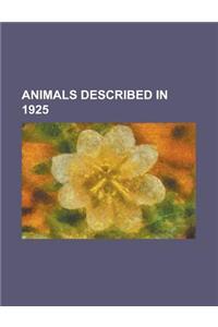 Animals Described in 1925: Colossal Squid, Spruce-Fir Moss Spider, Eiconaxius Carinatus