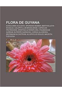Flora de Guyana: Acrocomia Aculeata, Spondias Mombin, Bertholletia Excelsa, Calophyllum Brasiliense, Capsicum Frutescens, Spartina Alte