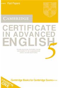 Cambridge Certificate in Advanced English 5 Audio Cassette Set: Examination Papers from the University of Cambridge ESOL Examinations
