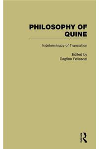 Indeterminacy of Translation: Philosophy of Quine