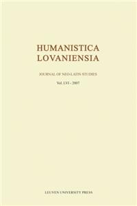 Humanistica Lovaniensia: Journal of Neo-Latin Studies