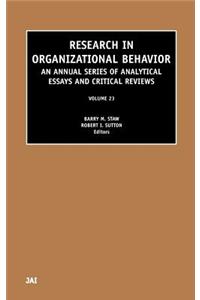 Research in Organizational Behavior