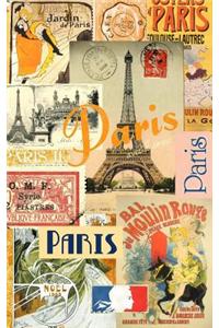 Paris: Travel Gifts / Presents [ Small Ruled Notebook / Journal - Collage ]