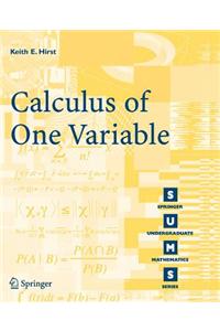 Calculus of One Variable