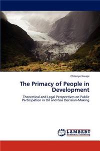 The Primacy of People in Development