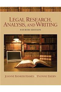 Legal Research, Analysis, and Writing