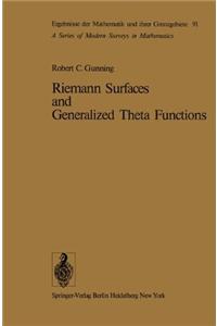 Riemann Surfaces and Generalized Theta Functions