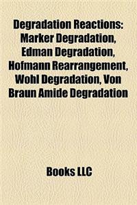 Degradation Reactions: Marker Degradation, Edman Degradation, Hofmann Rearrangement, Wohl Degradation, Von Braun Amide Degradation