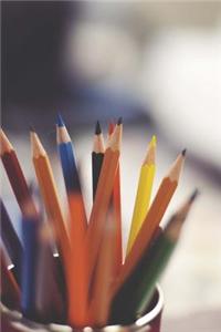 Colored Pencils Art Journal: 150 Page Lined Notebook/Diary