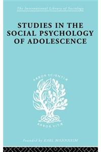 Studies in the Social Psychology of Adolescence