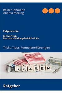 Lehrvertrag,Berufsausbildungsbeihilfe             & Co