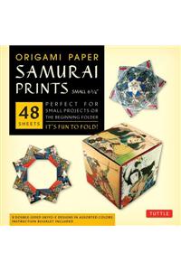 Origami Paper Samurai Prints, Small 6 3/4" [With Booklet]