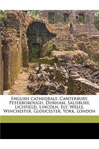 English Cathedrals: Canterbury, Peterborough, Durham, Salisbury, Lichfield, Lincoln, Ely, Wells, Winchester, Gloucester, York, London