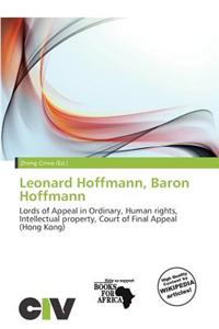 Leonard Hoffmann, Baron Hoffmann