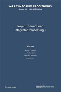 Rapid Thermal and Integrated Processing II: Volume 303