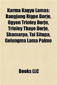 Karma Kagyu Lamas: Karmapas, Palpung Tai Situ Tulkus, Karmapa Controversy, Ogyen Trinley Dorje, Rangjung Rigpe Dorje, 16th Karmapa Lama
