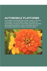 Automobile Platforms: Alfa Romeo Platforms, BMW Model Codes, Chrysler Platforms, Fiat Platforms, Ford Platforms, GM Platforms