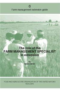 The Role of the Farm Management Specialist in Extension
