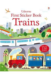 First Sticker Book Trains [With Stickers]