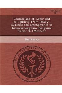 Comparison of Water and Soil Quality from Locally-Available Soil Amendments to Biomass Sorghum (Sorghum Bicolor (L.) Moench).