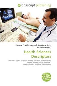 Health Sciences Descriptors