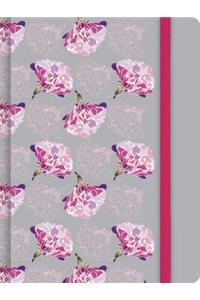 Rvr 1960 Biblia de Apuntes, Gris y Floreado Tela Impresa