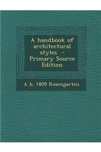 A Handbook of Architectural Styles