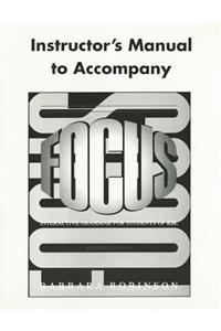 Focus Instructor's Manual: Interactive Grammar for Students of ESL
