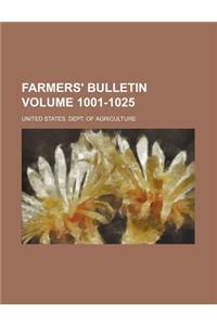 Farmers' Bulletin Volume 1001-1025