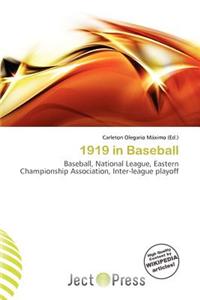 1919 in Baseball