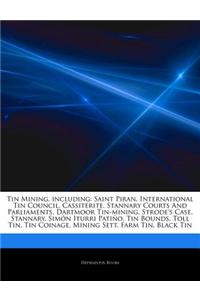 Articles on Tin Mining, Including: Saint Piran, International Tin Council, Cassiterite, Stannary Courts and Parliaments, Dartmoor Tin-Mining, Strode's
